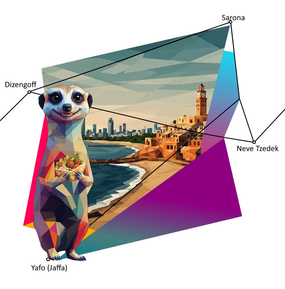 AI Salon Tel Aviv — Falafel mascot
